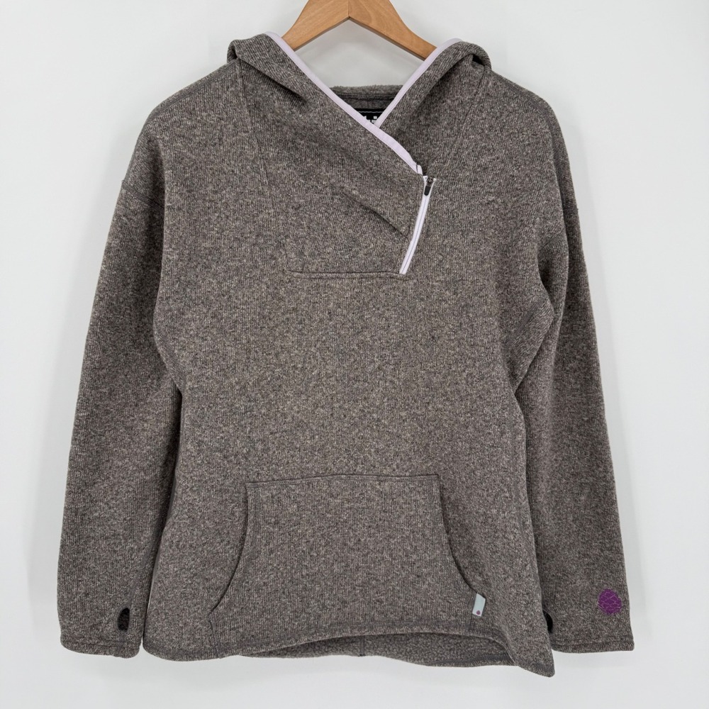 Stio Sweetwater Fleece Hoodie Women's Medium Gray Pullover Outdoor